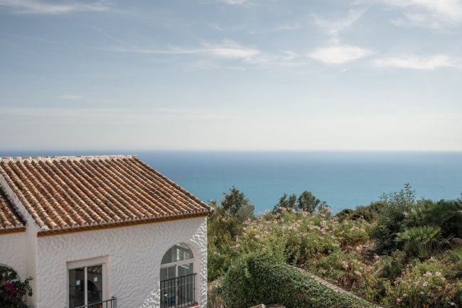 Immobilière Benalmadena - Maison de ville 2 chambres à vendre avec superbe vue sur la Méditerrannée