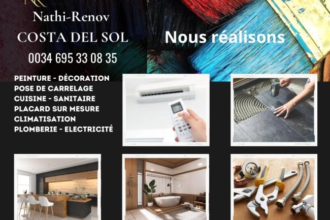 Entreprise de travaux et de rénovation sur la Costa del Sol