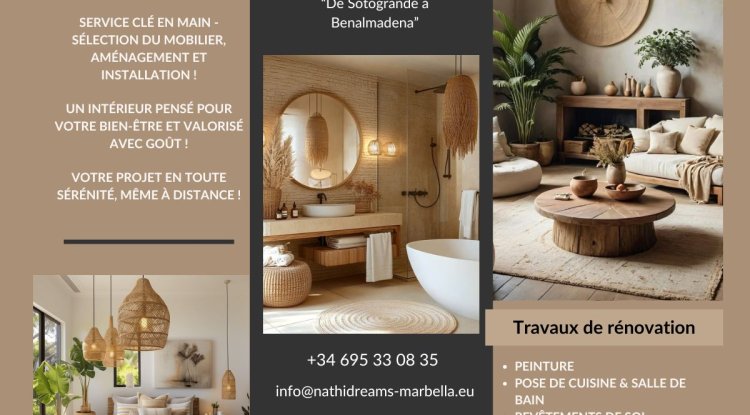 Décorateur francophone en Andalousie | Intérieur sur mesure by Nathi-Dreams