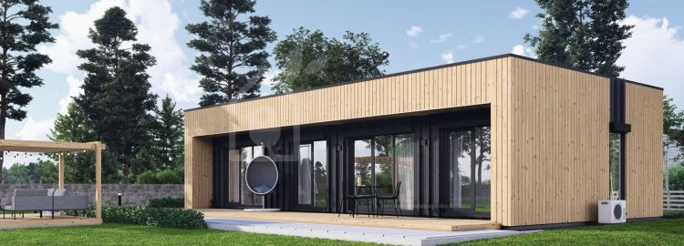 Exemple de chalet en bois rénové, aménagé, décoré et entièrement habitable de 70m² en Andalousie