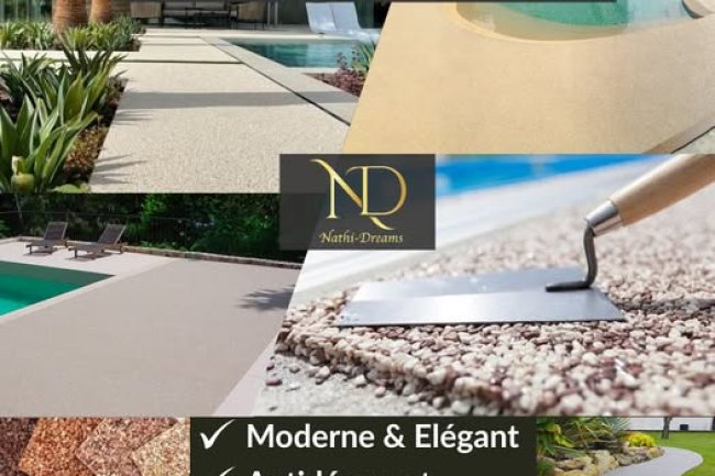 Tapis de pierre pour terrasse extérieure sur la Costa del Sol