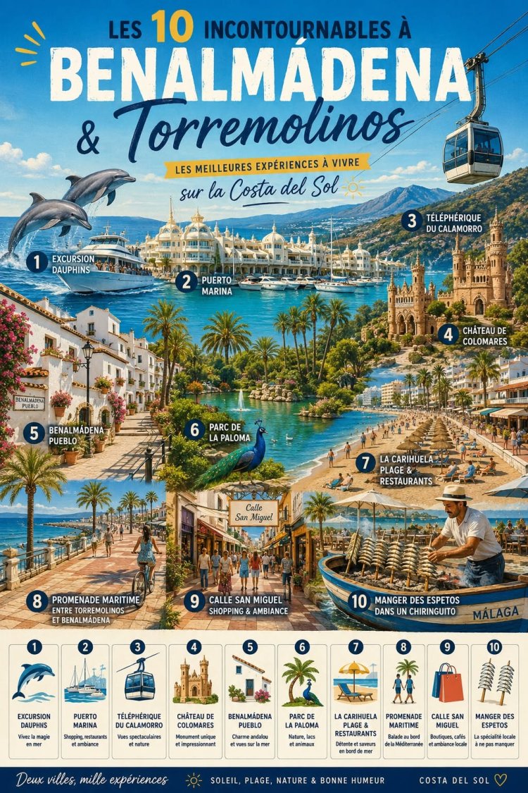 Les 10 incontournables à faire à Benalmádena et Torremolinos | Guide Costa del Sol